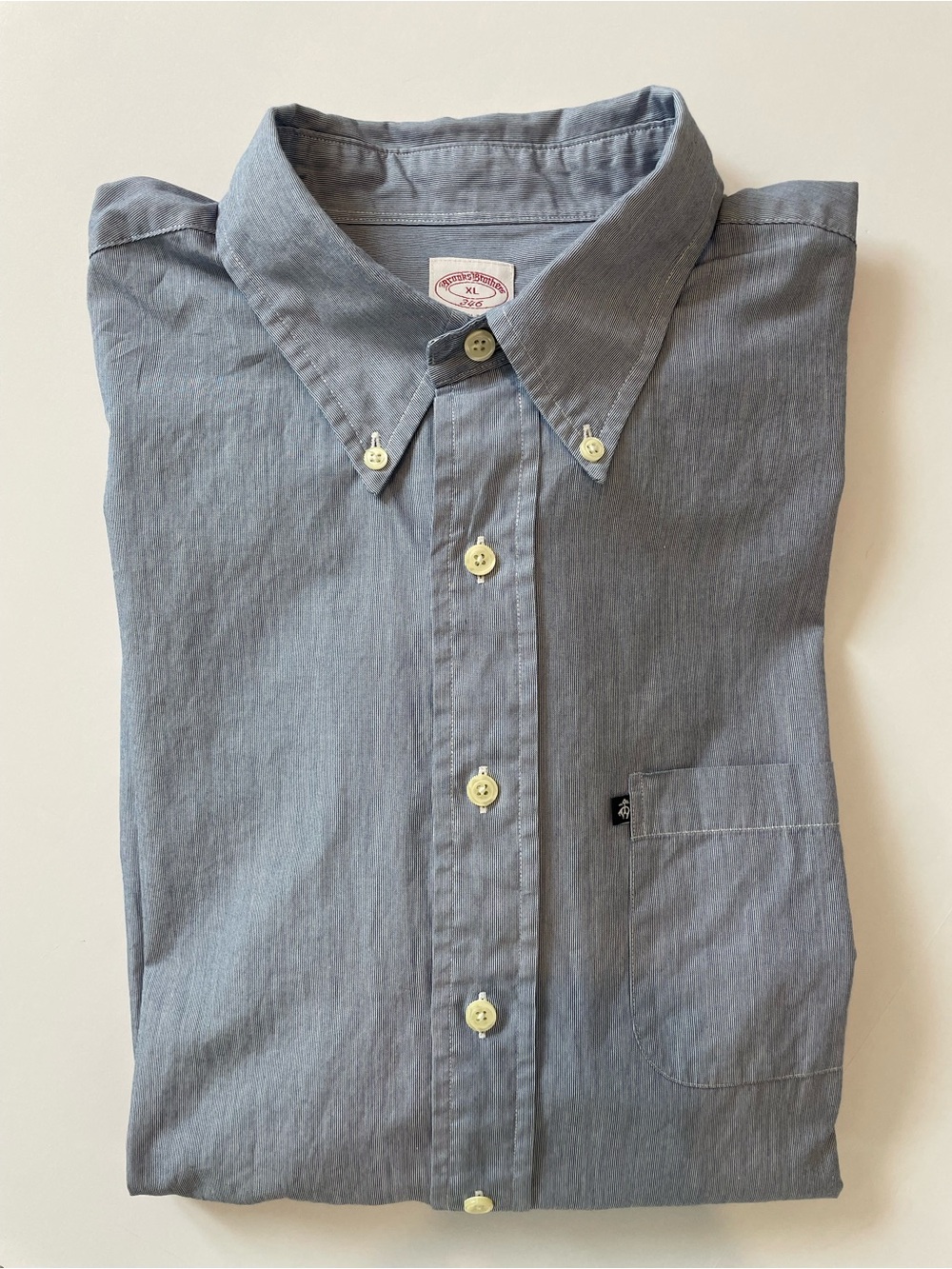 Brooks Brother 346 Men's Button-Down Shirt in Slate Blue
